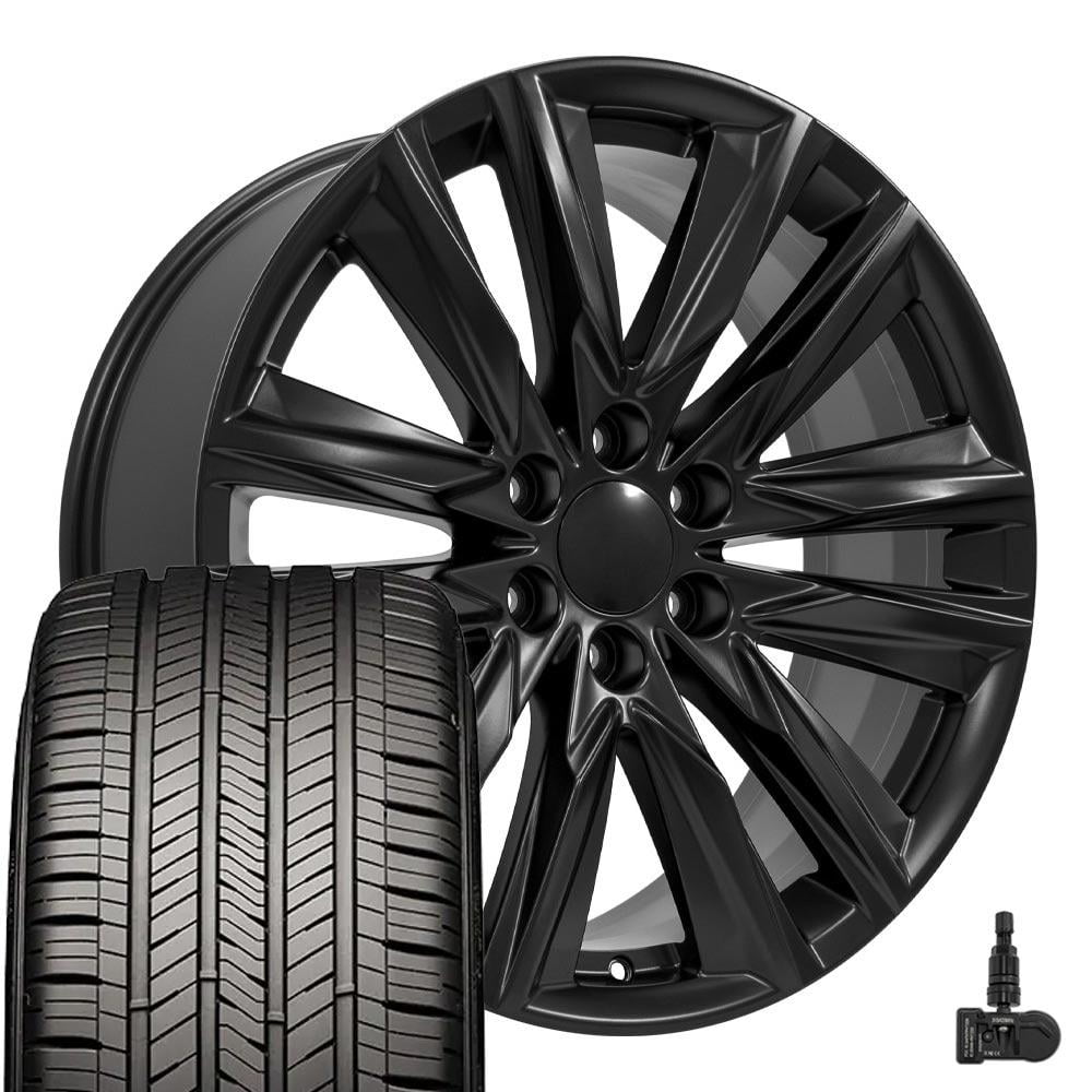 OE Wheels CA91 22 Inch Rims and Tires Fit Escalade Sport Style 6x139.7 ...