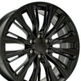 thumbnail image 1 of OE Wheels CA93 22 Inch Rims Fit Escalade-V Series Style 6x139.7 22x9 Satin Black - Hollander 4869 (Set of 4), 1 of 5