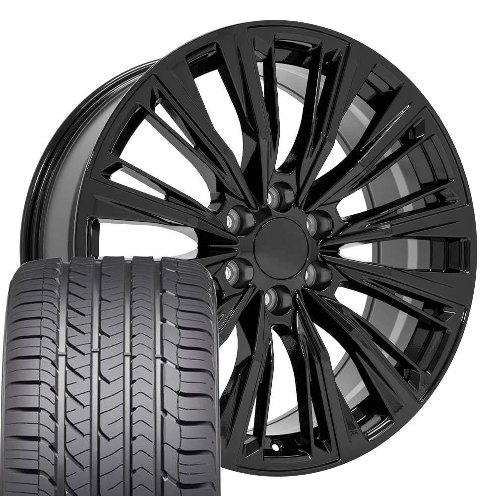 OE Wheels CA93 22 Inch Rims and Tires Fit Escalade-V Series Style 6x139 ...