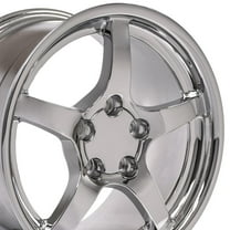 OE Wheels CV05 17 Inch Rims Fit Corvette C5 Style 5x120.65 17x9.5 Chrome (Set of 4)