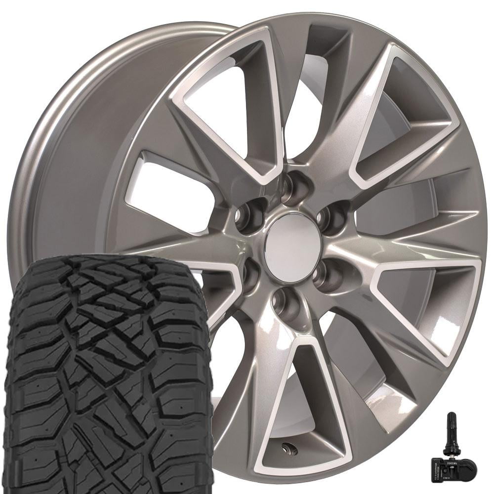 OE Wheels CV26 20 Inch Rims and Tires Fit Silverado 1500 LTZ Style ...