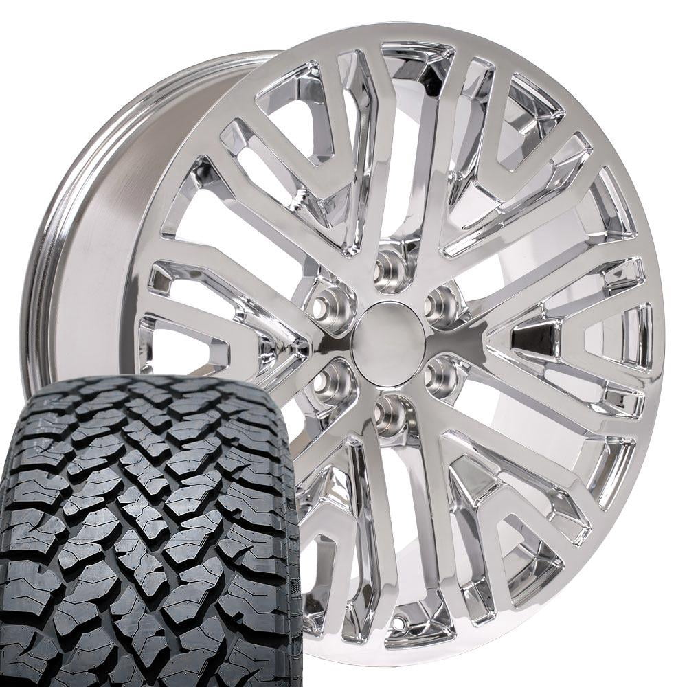 Yellow 22 Inch Rims OE Wheels CV37 22 Inch Rims and Tires Fit Sierra 1500 Style 6x139.7 ...