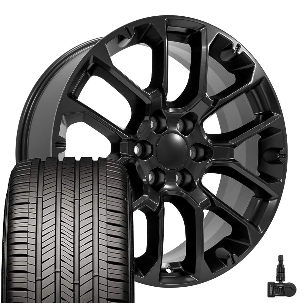 OE Wheels CV67 22 Inch Rims and Tires Fit Suburban 1500 High Country ...