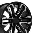 thumbnail image 1 of OE Wheels CV69 20 Inch Rim Fits Silverado 1500 Style 6x139.7 20x9 Gloss Black Machined - Hollander 5905 (1), 1 of 5