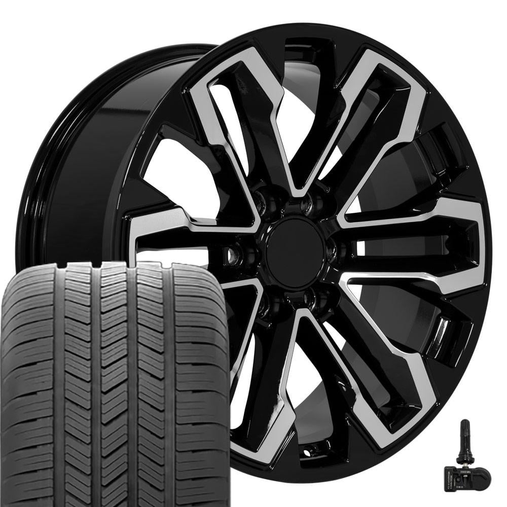 OE Wheels CV69 20 Inch Rims and Tires Fit Silverado 1500 Style 6x139.7 ...