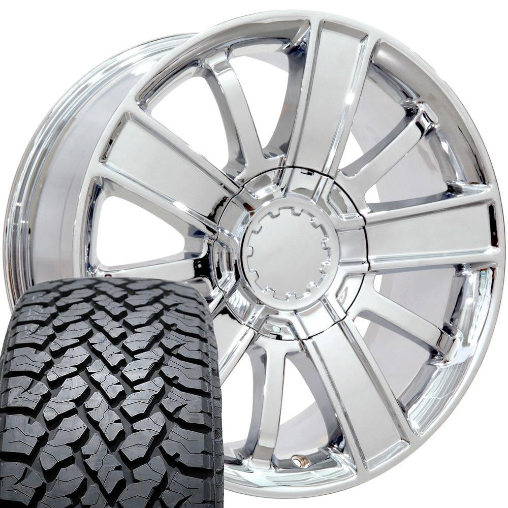OE Wheels CV77 20 Inch Rims and Tires Fit Silverado 1500 Style 6x139.7 ...