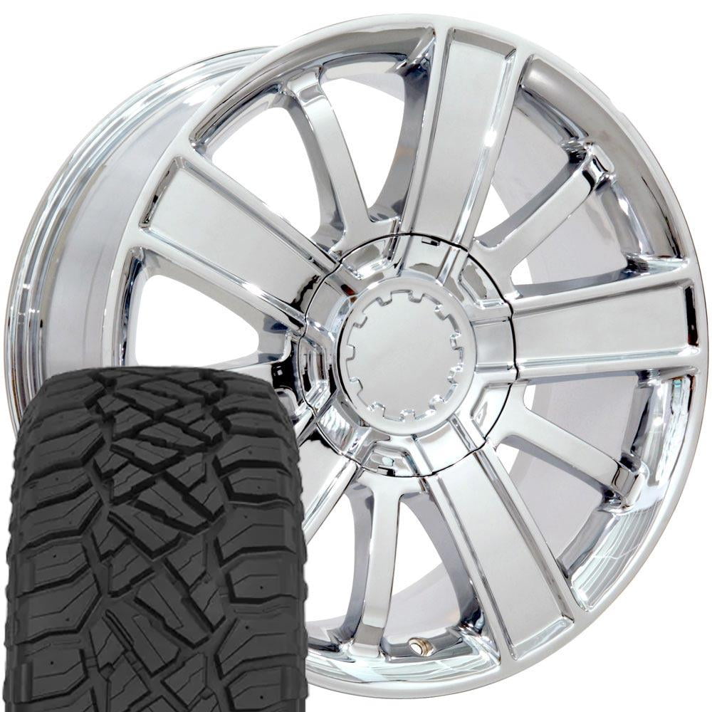 OE Wheels CV77 20 Inch Rims and Tires Fit Silverado 1500 Style 6x139.7 ...