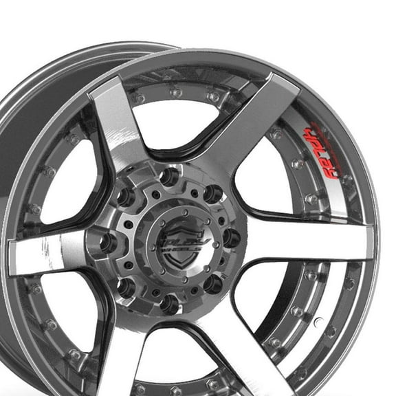 OE Wheels CV83 20 Inch Rims and Tires Fit Tahoe Style 6x139.7 20x8.5 Polished - Hollander 5308 - iMove Gen 2 275/55-20 (Set of 4)