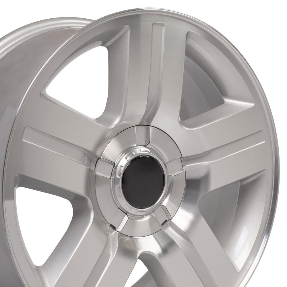 20 Inch Yellow Rims Set(4) OE Wheels CV84 20x8.5 Gloss Silver Machined Rims 6x139.7 31ET ...