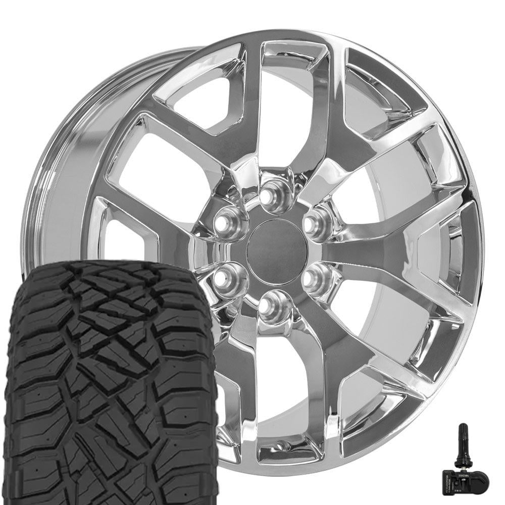 OE Wheels CV92 20 Inch Rims and Tires Fit Sierra 1500 Honeycomb Style ...