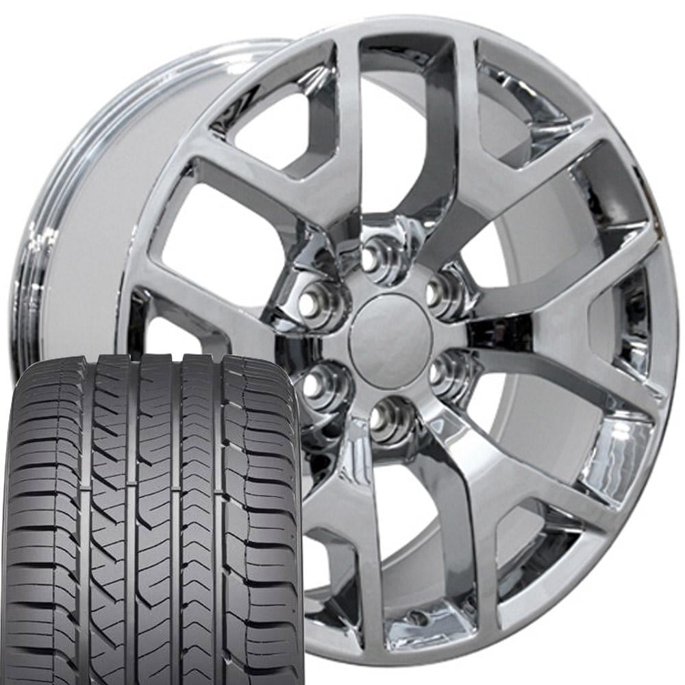 OE Wheels CV92 22 Inch Rims and Tires Fit Sierra 1500 Honeycomb Style ...