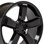 OE Wheels DG04 20 Inch Rim Fits Charger SRT Style 5x115 20x9 Gloss Black - Hollander 2262 1