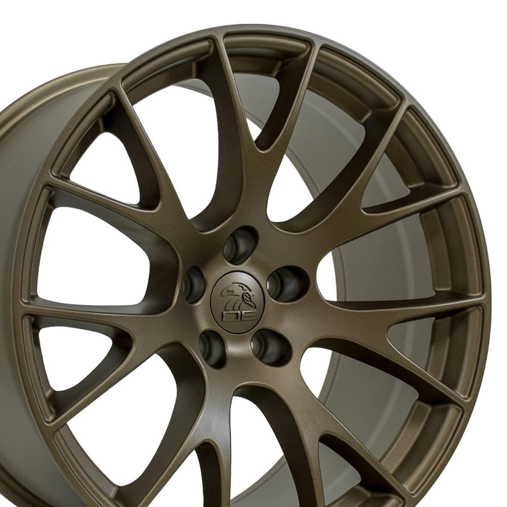 OE Wheels DG15 20 Inch Rims Fit Hellcat Style 5x115 20x10 Satin Bronze ...