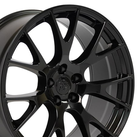 Set(4) OE Wheels DG15 22x9 Gloss Black Rims 5x115 18ET