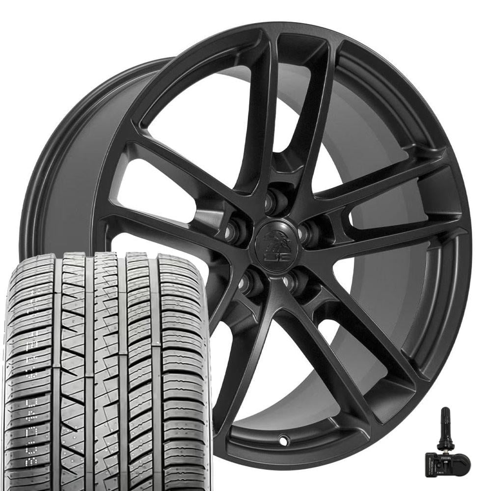 OE Wheels DG23 20 Inch Rims, Tires & TPMS Fit Charger/Challenger SRT ...