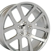 OE Wheels DG51 22 Inch Rims Fit Ram SRT Style 5x139.7 22x10 Chrome - Hollander 2223 Set of 4