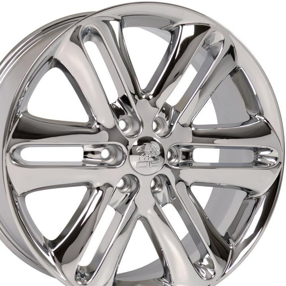 OE Wheels FR76 22 Inch Rims Fit F-150 Style 6x135 22x9 Chrome - Hollander 3918 (Set of 4)
