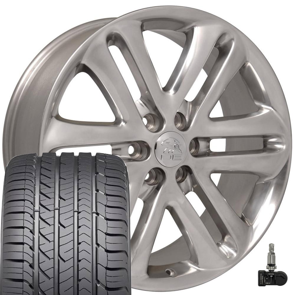 OE Wheels FR76 22 Inch Rims and Tires Fit F-150 Style 6x135 22x9 ...