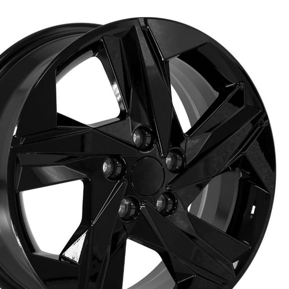 OE Wheels HY12 17 Inch Rims Fit 5x114.3 17x7 Gloss Black - Hollander 71003 (Set of 4)
