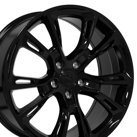 OE Wheels JP16 20 Inch Rims Fit Jeep Grand Cherokee Spider Monkey SRT8 Style 5x127 20x8.5 Gloss Black - Hollander 9113 (Set of 4)