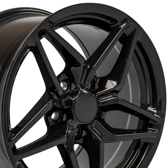 OE Wheels 20 Inch ZL1 Style Fits: Chevy Camaro 2010-2018 | CV25 20x8.5 Rims Hyper Black - SET