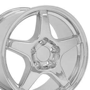 Set(4) OE Wheels CV01 17x9.5 Chrome Rims 5x120.65 56ET