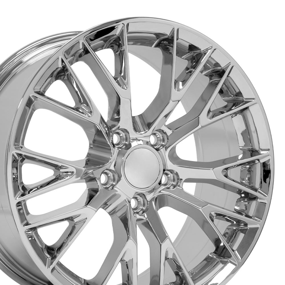 Set(4) OE Wheels CV22B 18x8.5 & 19x10 Chrome Rims 5x120.65