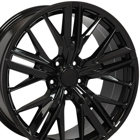 Set(4) OE Wheels CV25 20x8.5 & 20x9.5 Gloss Black Rims 5x120