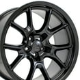 thumbnail image 1 of OE Wheels DG21 20 Inch Rims Fit Challenger 50th Anniversary Style 5x115 20x10 Satin Black - Hollander 10369 (Set of 4), 1 of 5