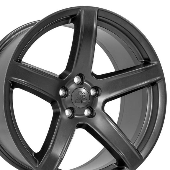 OE Wheels DG22 20 Inch Rims Fit Charger/Challenger SRT Hellcat Style 5x115 20x9.5 Satin Gunmetal - Hollander 2640 (Set of 4)