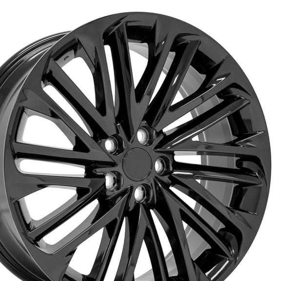 OE Wheels LX58 20 Inch Rims Fit RX350/RX450 Style 5x114.3 20x8 Gloss Black - Hollander 74393 (Set of 4)