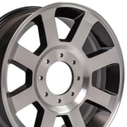 Set4 OE Wheels FR78 20x8 Satin Black Machined Rims 8x170 40ET