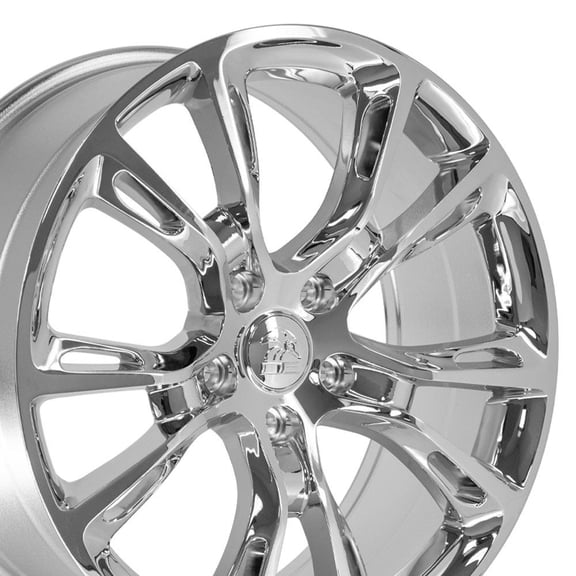 OE Wheels JP16 20 Inch Rims Fit Jeep Grand Cherokee Spider Monkey SRT8 Style 5x127 20x8.5 Chrome - Hollander 9113 (Set of 4)
