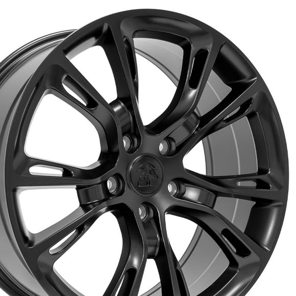 OE Wheels JP16 20 Inch Rims Fit Jeep Grand Cherokee Spider Monkey SRT8 Style 5x127 20x8.5 Satin Black - Hollander 9113 (Set of 4)