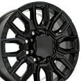 thumbnail image 1 of OE Wheels CV97 20 Inch Rims Fit GMC Sierra 2500/3500 Denali Style 8x165.1 20x8.5 Gloss Black - Hollander 14125 (Set of 4), 1 of 5