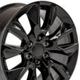 thumbnail image 1 of OE Wheels CV32 20x9 RST Style Wheels - Gloss Black Rims 20 Inch Set of 4, 6x139.7 Fits Silverado 1500 & GM Full Size SUVs, 1 of 5