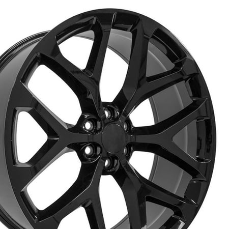 Set(4) OE Wheels CV98B 26x10 Gloss Black Rims 6x139.7 24ET