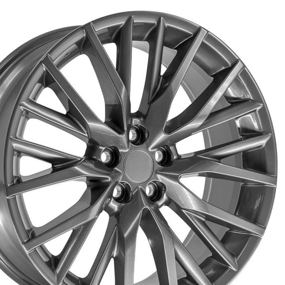 OE Wheels LX59 20 Inch Rims Fit RX350/RX450 Style 5-114.3 20x8 Gloss Hyper Silver - Hollander 74339 (Set of 4)