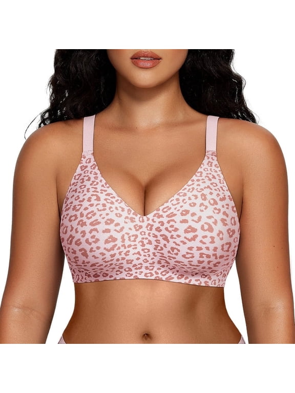 Women's Comfortable Jelly Bra, No Underwire, Seamless Full Coverage Bralette, Buttery Soft, Convertible, Everyday T-shirt Bra, Sizes S to 3XL