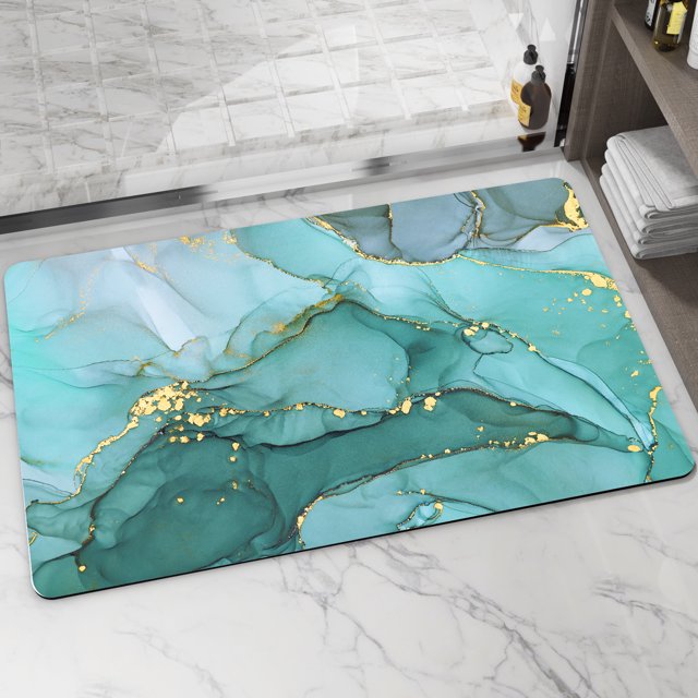 OEAKAY Ultra Thin, NonSlip, Quick Dry, 16"x24" AntiMat Bath Rug for Tub, Sink, Shower, and