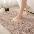 OEAKAY Bath Rug and Mat, Chenille Bathroom Rug, NonSlip Absorbent