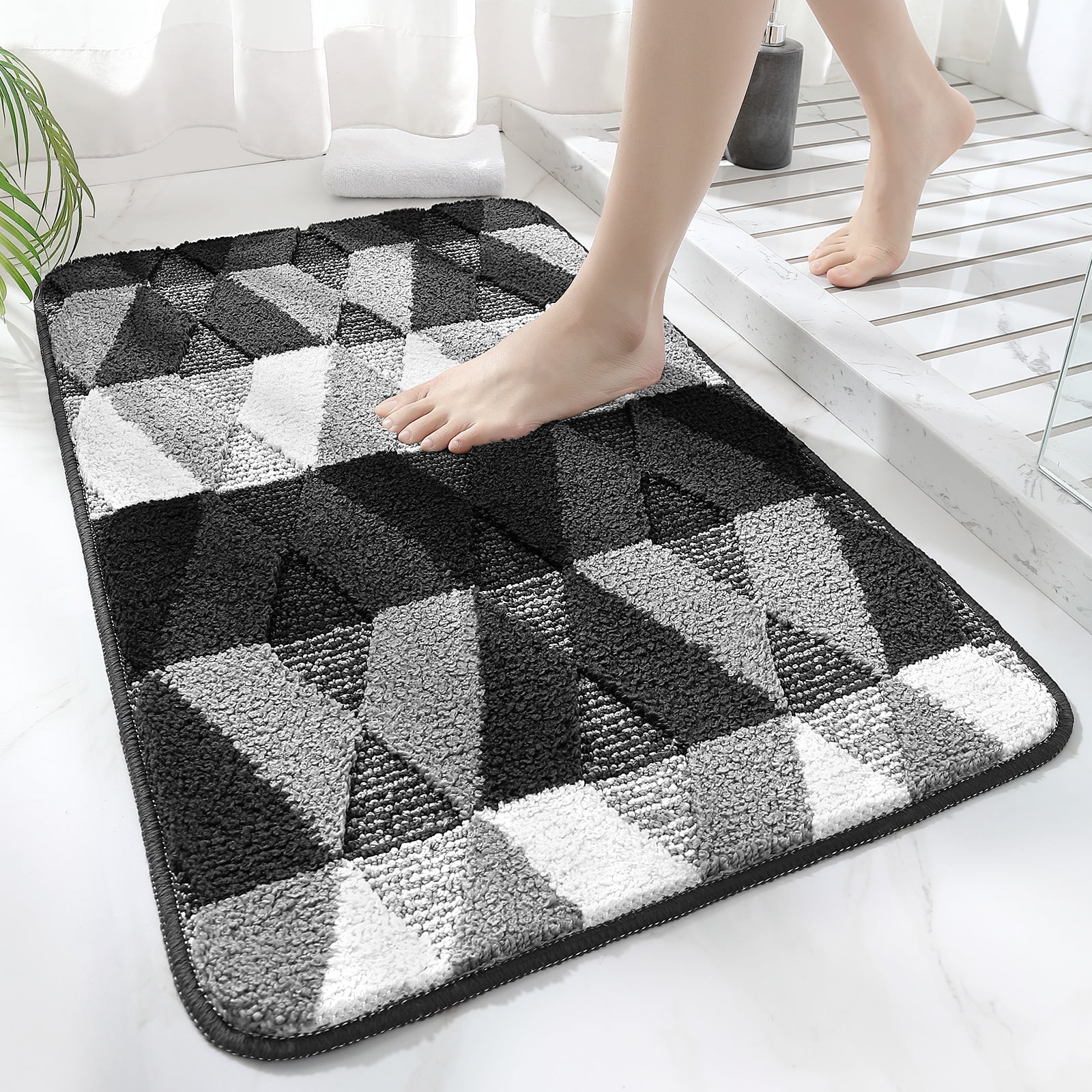 OEAKAY Bath Rugs and Mat,Ultra Softness Non-Slip Absorbent, Washable ...