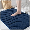 thumbnail image 1 of OEAKAY Bathroom Rug and Mat, Absorbent Washable Bathroom Runner Rug, Non Slip Bath Mat, Soft Microfiber Bath Mats for Bathroom Floor, Navy Bathroom Mat 16"x24", 1 of 7
