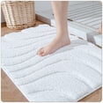 thumbnail image 1 of OEAKAY Bathroom Rug and Mat, Absorbent Washable Bathroom Runner Rug, Non Slip Bath Mat, Soft Microfiber Bath Mats for Bathroom Floor, White Bathroom Mat 16"x24", 1 of 7