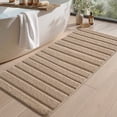 thumbnail image 1 of OEAKAY Bathroom Rug, Ultra Soft Absorbent Bath Rug for Bathroom, Premium Microfiber Shag Bath Mat, Non-Slip Bath Rug Machine Washable (24"x59", Khaki), 1 of 8