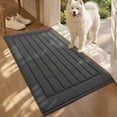 thumbnail image 1 of OEAKAY Doormat for Inside 17"x29", Non Slip Indoor Doormat for Entryway, Low Profile Entryway Rugs, Easy Clean Dirt Trapper Welcome Mat for Inside, Dark Gray, 1 of 9