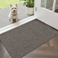 thumbnail image 1 of OEAKAY Indoor Doormat 17"x30",Non-Slip Front Door Mats Rug for Inside Washable, Low Profile Entry Rug for Entryway Indoor, Dirt Trapper Absorbent Indoor Welcome Floor Mats for Home,Brown, 1 of 7