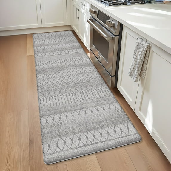 OEAKAY Anti Fatigue Kitchen Mat, Ergonomic Cushioned & Waterproof, Extra Thick Non-Slip Backing, Easy Care Persian Design 24"x59" Kitchen Mats for Floor