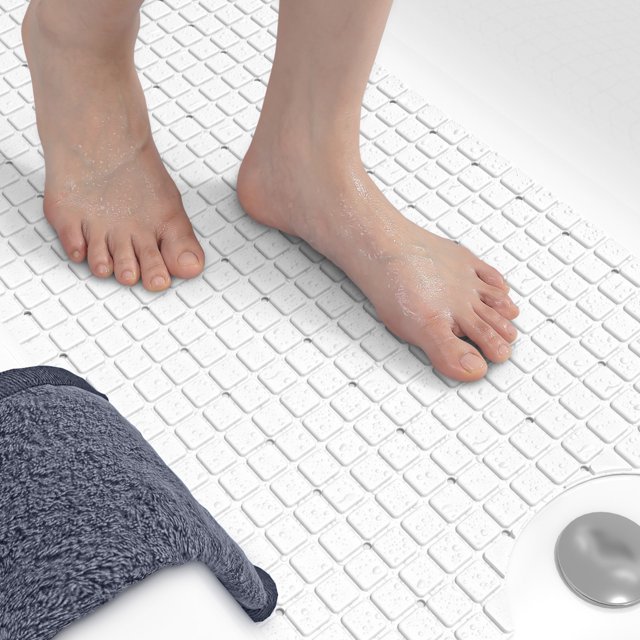 OEAKAY NonSlip Bath Tub Shower Mat Extra Long Bathtub Mats, Suction