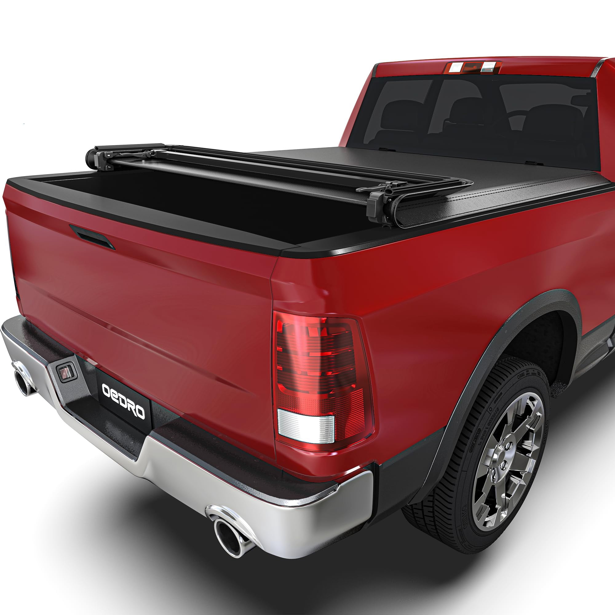 Soft Roll Up Tonneau Cover For 2009-2024 Ram 1500 Fleetside Short Bed (5.7ft) - Reflective, Waterproof